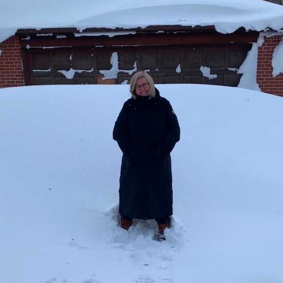 NWOT Land's End Squall Parka size 1X (16-18, runs large) Black - Picture 2 of 2